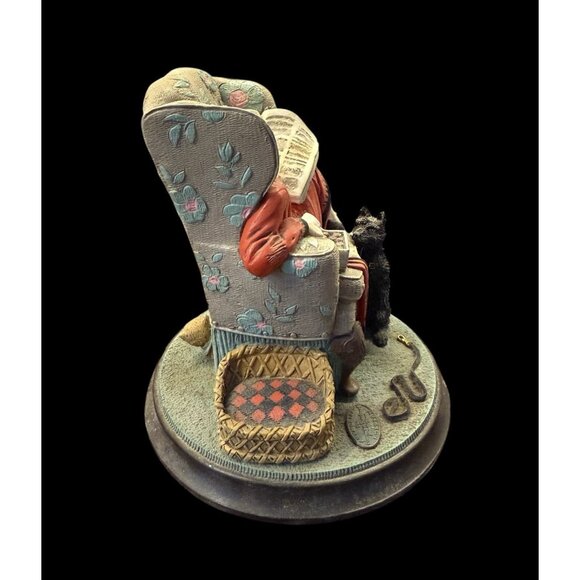 Norman Rockwell Sitting Pretty Figurine Beautiful Dreamers 1991 Rhodes Studio - Picture 3 of 8